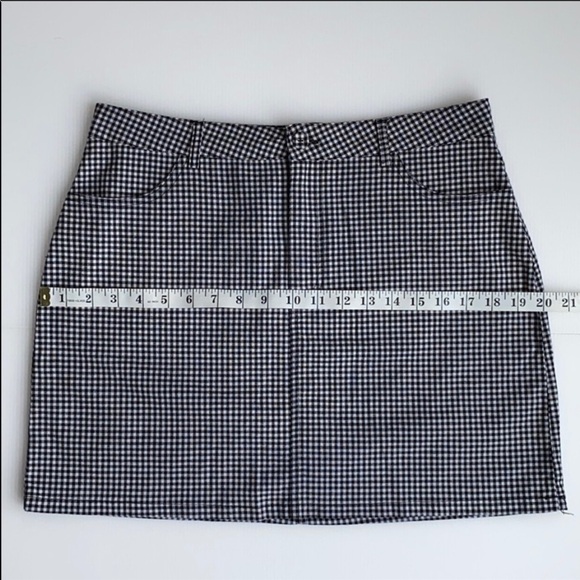 Forever 21 Black and White Checkered Mini Skirt Size L - Picture 10 of 12